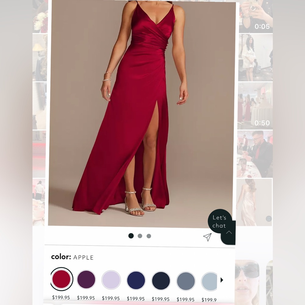 GALINA SIGNATURE
Charmeuse Draped Strappy Dress